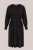 WE Fashion – Dames jersey jurk met ceintuur – Curve – Regular fit – Zwart – Viscose – Plus Size