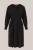 WE Fashion – Dames jersey jurk met ceintuur – Curve – Regular fit – Zwart – Viscose – Plus Size