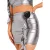 Missy Empire Damesminirok met bloemenprint (Zilver)