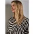 Street One Dames Bedrukt shirt in Zwart