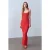 Geribde Bodycon Maxi Jurk