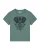 Watapparel Shirt ‘Mandala Elephant’  groen / zwart