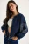 Geborduurd Crew Neck Casual Jacket
