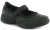 Nieuwe Meisjes Zwarte Leren Skechers School Sneakers met Klittenbandsluiting