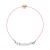 LOVE armband LINK zoetwaterparels Ronde 9-10 mm Roze Link Pink Nylon 925