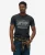 Heritage Brand T-shirt met Relaxte Pasvorm Black