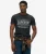 Heritage Brand T-shirt met Relaxte Pasvorm Black