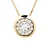 Collar Diamonds 0,25 Cts Serti Illusion Yellow Gold 18k