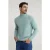 River Woods Loose Dit Wool-cashmere Roll Neck Sweater Cape Green Mix