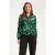 Smashed Lemon 24658 teale animal print blouse |