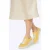 Wittchen Dames klassieke gele platform sneakers, natuurlijk leer