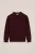 WE Fashion – Jongens fijngebreide polo – Regular fit – Bordeauxrood – Katoen –