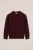 WE Fashion – Jongens fijngebreide polo – Regular fit – Bordeauxrood – Katoen –