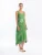 Haris Cotton Jurk  groen