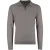 Half zip trui Gentiluomo antraciet textuur
