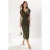Effen mouwloze casual slim fit midi-jurk voor dames