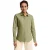 Loofgroen poplin-katoen hemd met slim fit en geborduurd Rigby Go-logo