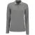 SOLS Dames/Dames Perfect Melange Pique Poloshirt met Lange Mouwen (Grijze Melange)