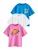 Next Shirt  hemelsblauw / geel / pink / wit