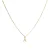 Luxeketting met glanzende zirkonia 18k goud afwerking – Alfabet