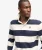 Athletic Stripe Rugby Top Relaxed Pasvorm White
