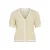 VILA katoenen regular fit gebreid gestreepte vest – geel