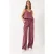 V-hals Katoenen Blouse-Broek Tweedelig Set