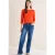 Cecil Dames Basic shirt in effen kleur in Oranje