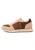 WODEN Sneakers laag ‘Ronja’  donkerbruin / pastelroze