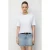 Oversized Geribbelde Ronde Hals T-Shirt