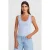 Geribbelde Mouwloze Cami Blouse