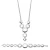 Orphelia Dames 925 Zilveren Set: Ketting + Armband – Zilver SET-019