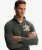 Vintage Athletic Lange Mouw Poloshirt Dark Grey