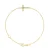 Armband CROSS Diamonds 0,15 Cts Yellow Gold