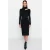 TRENDYOLMİLLA Dames Zwart Effen Midi Lang Casual Bodycon Jurken