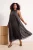 Trendyol Curve Dames Groen Tie-dye print Maxi Mouwloos Casual A-lijn Grote maten Jurk