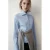 Mango blouse – lichtblauw