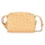 Bottega Veneta Mini Intrecciato Loop Camera Crossbody Bag in Geel Lamsleer