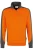 HAKRO 476 Comfort Fit Half-Zip Sweater oranje/antraciet, Tweekleurig