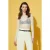 Slim Fit Kanten Bootsvorm Blouse