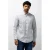 State of Art regular fit poplin overhemd met print – grijsblauw/donkerblauw