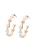 faina Oorbellen  goud / rose-goud / wit