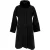 Max Mara Studio Shear-Accent Verborgen-Knoopjas in Zwarte Wol