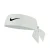 Nike Logo Dri-FIT Omkeerbare Haarband (Wit)