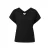 Geverfd T-shirt met V-hals, relaxed fit dames s.Oliver