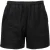 KooGa Katoenen rugbyshort met elastische taille voor volwassenen (Zwart)