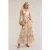 Motivi Long Flounced Skirt With Floral Pattern Powder Pink