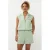 Ydence regular high waist casual short met krijtstreep mintgroen
