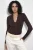 Slim Fit V-hals Lange Mouwen Blouse