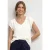Shirt met overhangende schouders en V-hals